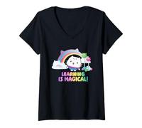 Donna DreamWorks Gabby’s Dollhouse The Movie Learning Is Magical Maglietta con Collo a V