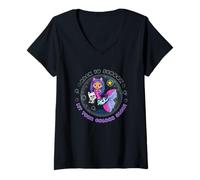 Donna DreamWorks Gabby’s Dollhouse The Movie Let Your Colors Glow Maglietta con Collo a V