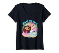 Donna DreamWorks Gabby’s Dollhouse The Movie Live in The Meow Maglietta con Collo a V
