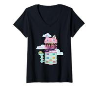 Donna DreamWorks Gabby’s Dollhouse The Movie Magic of Play Maglietta con Collo a V