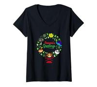 Donna DreamWorks KouKou Season’s Greetings Wreath Maglietta con Collo a V