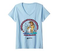 Donna DreamWorks Madagascar Alex And Marty Retro Good Vibes Maglietta con Collo a V