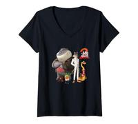 Donna DreamWorks The Bad Guys 2 The Original Bad Guys Maglietta con Collo a V