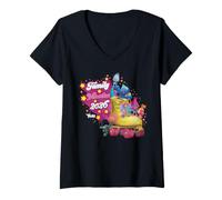 Donna DreamWorks Trolls Family Vacation 2026 Maglietta con Collo a V