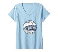 Donna Dubrovnik Croazia Souvenir Uomo Donna Maglietta con Collo a V