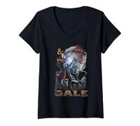 Donna Dungeons & Dragons Baldur's Gate III Gale Weave Wizard Maglietta con Collo a V