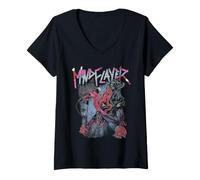 Donna Dungeons & Dragons Mindflayer Rock Maglietta con Collo a V