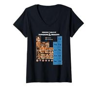 Donna Dungeons & Dragons Periodic Table of Monsters Maglietta con Collo a V