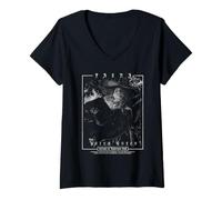 Donna Dungeons & Dragons Tasha Mono Color Frame Maglietta con Collo a V