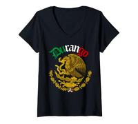 Donna Durango México Souvenir Mexican Patriotic Chicano Quote Maglietta con Collo a V