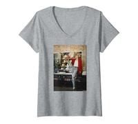 Donna Dwight Yoakam Cantautore Questa Volta Michael Grecco Maglietta con Collo a V