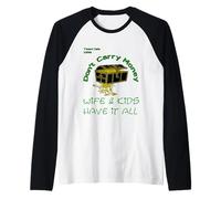 Donna e Bambini Hanno Tutti i Soldi Maglia con Maniche Raglan