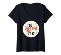Donna È proprio così per un vero look da conversazione Maglietta con Collo a V