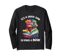 Donna È un buon giorno per leggere una lettura della biblioteca degli amanti del libro Maglia a Manica