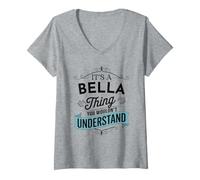 Donna È Una Cosa Bella Che Non capiresti Divertente Bella Name Maglietta con Collo a V