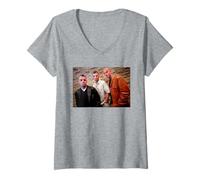 Donna East 17 Pop Group Boy Band Ritratto 1998 Maglietta con Collo a V