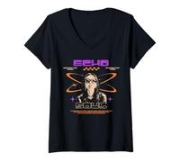 Donna Echo Soul - Abbigliamento di Strada Y2K Maglietta con Collo a V