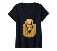 Donna Egyptian Mythology I Bastet divinità Egizie Archeologia Maglietta con Collo a V