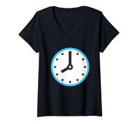 Donna Eight O'Clock Face Eight O'Clock Costume Maglietta con Collo a V