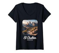 Donna El Chalten, Argentina Maglietta con Collo a V