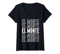Donna El Monte Maglietta con Collo a V