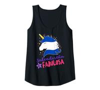 Donna El Salvador Roots Regalo per Lei El Salvador Unicorno Canotta