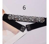 Donna Elastico Cristallo Girovita Cintura con Strass Decorazione per Abito