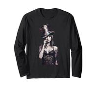 Donna Elegante con Cappello A Cilindro Maglia a Manica