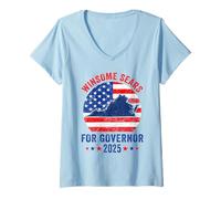 Donna Elezione del governatore della Virginia Winsome Sears 2025 repubblicano VA Maglietta con Collo a V