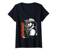 Donna Elvisly Yours Elvis Presley Charro! Attore Maglietta con Collo a V