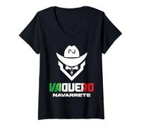 Donna Emanuel Vaquero Navarrete The Mexican Style Boxing México Maglietta con Collo a V