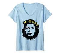 Donna Emily Dickinson Hope Che Guevara Design Dickinsen Poeta Maglietta con Collo a V