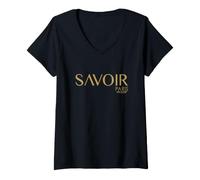 Donna Emily in Paris Savior Paris Maglietta con Collo a V