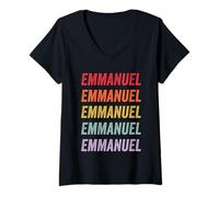 Donna Emmanuel Emmanuel Maglietta con Collo a V