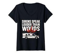 Donna EMT Paramedic Primo soccorritore EMT Life Emergency Medical Maglietta con Collo a V