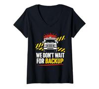 Donna EMT Paramedic Primo soccorritore EMT Life Emergency Medical Maglietta con Collo a V