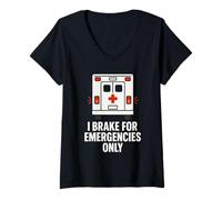 Donna EMT Paramedic Primo soccorritore EMT Life Emergency Medical Maglietta con Collo a V