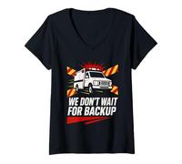 Donna EMT Paramedic Primo soccorritore EMT Life Emergency Medical Maglietta con Collo a V