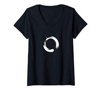 Donna Enso, Zen, cerchio, simbolo, buddismo, Buddha, meditazione Maglietta con Collo a V
