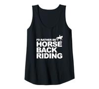 Donna Equitazione Equitazione ID Preferirei Essere Equitazione Canotta