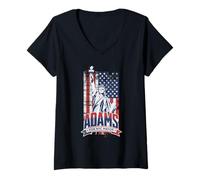 Donna Eric Adams per la Campagna del sindaco di New York 2025 PRO Adams Vintage Maglietta con Collo a V