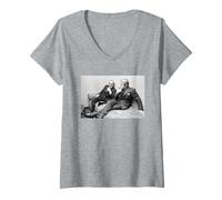 Donna Eric Morecambe ed Ernie Wise Comedy Duo Intervista 1974 Maglietta con Collo a V