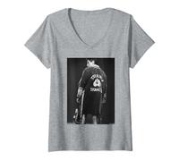 Donna Erik Morales Politico Messicano & Boxer di Michael Grecco Maglietta con Collo a V