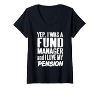 Donna Ero Un Gestore di Fondi Ora in Pensione Maglietta con Collo a V