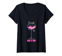 Donna Escursione Ragazze Beach Drink Charleston South Carolina Maglietta con Collo a V