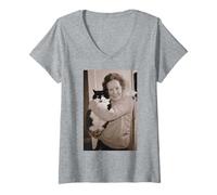 Donna Ethel e Big Nasty Eastenders Gretchen Franklin 1986 Maglietta con Collo a V