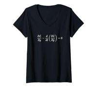 Donna Euler-Lagrange Equation Maglietta con Collo a V