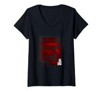 Donna Evil Dead Horror Film posseduto Ash Williams Halloween Maglietta con Collo a V