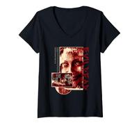 Donna Evil Dead Rise Horror Film Ellie Sorriso Halloween Maglietta con Collo a V