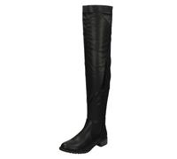 Donna F50869 Nero Zip sopra Al Ginocchio Stivali Da Spot On - Svendita Adesso